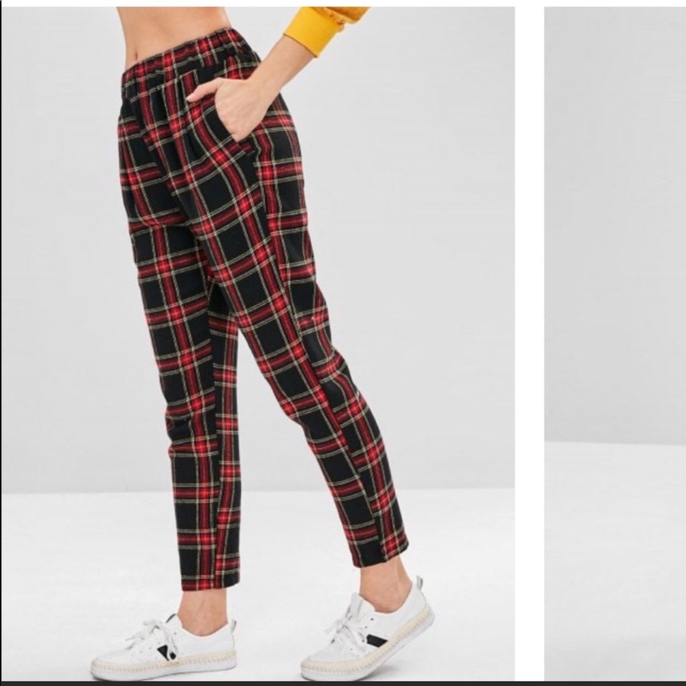 Zaful plaid plants
